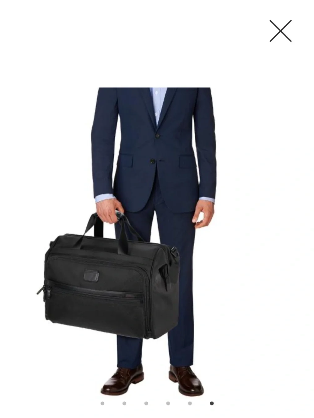 TUMI Alpha framed soft duffle in black